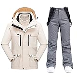 Winter-Ski-Anzug für Herren, Thermo, warm, Ski- und Snowboard-Sets, Jacke, Hose, Anzug für Schnee