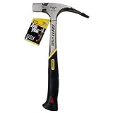 STANLEY FatMax Latthammer mit Dämpfung Antivibe (600 g Kopfgewicht, 340 mm Länge, ergonomischer DynaGrip-Griff, vibrationsgedämpft, mit magnetischem Nagelhalter) 1-51-937