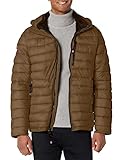 CANADA WEATHER GEAR Herren Jacke, 100% Nylon, gewebt, 600 mm, PU-beschichtet Daunenmantel, Taupe, Mittel