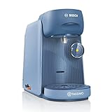 Bosch Tassimo finesse Kapselmaschine TAS16B5, über 70 Getränke, intensiverer Kaffee auf Kopfdruck, Abschaltautomatik, perfekt dosiert, platzsparend, 1400 W, lupinenblau