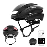 Lumos Ultra Smart-Helm | Fahrradhelm | Vorder- und Rücklicht (LED) | Blinker | Bremslichter | Bluetooth-Verbindung | Erwachsene: Herren, Damen (Charcoal Black, Größe: M-L)