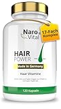 Haar Vitamine - Hochdosiert mit Biotin, Zink, Selen, OPC, Hirse-Extrakt (reich an Silizium und Kieselerde) - 120 Kapseln (2 Monate) - Haar- & Bartwuchs - Frauen und Männer