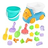 Strandspielzeug | Sandspiel für Kleinkinder und Kinder | Sommerspielzeug im Freien für , Hinterhof, Pool, Reisen, Sandbox -Spaß und Wasserspiel | Schaufel, Formen, Eimer und kreative Gebäudezube