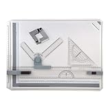 WinHUb A3 Zeichenbrett 51×37 cm – Verstellbarer Zeichenwinkel, Profi-Zeichenplatte mit Schiebelineal, T-Quadrat & Zubehör – Für Studenten, Ingenieure, Künstler & Architekten