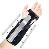 iophi Handgelenk Bandagen, Handgelenkbandage mit Metall schiene, verstellbare links und rechts hand Handgelenkstütze, Handgelenkschoner für Sehnenscheidenentzündung und Karpaltunnelsyndrom