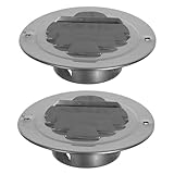 ABOOFAN 2 Stück Flachhaube mit Netz für Dunstabzugshaube Badezimmerbelüftung Regenfestes Ventilationsauslassdesign