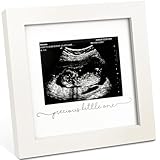 Baby Bilderrahmen für Ultraschallbilder – Bilderrahmen Ultraschallbild Baby, Baby Ultraschall Bilderrahmen Schwangerschaft Geschenke für Werdende Mamas, Ultraschallbilder Rahmen(Alpine White)