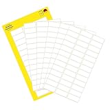 AVERY Zweckform 3073 Haushaltsetiketten selbstklebend (20x8 mm, 234 Aufkleber auf 6 Bogen, Vielzweck-Etiketten für Haushalt, Schule und Büro zum Beschriften und Kennzeichnen) blanko, weiß