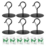 Eisen-Pflanzenhaken – Mehrzweckhaken für Deckenpflanzen, platzsparender Weihnachtslichthaken, breiter Einsatz, Blumenkorbhaken für Weihnachtsdekorationen