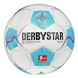 Derbystar Bundesliga Brillant Replica Li Ball, Weiss/Blau/Pink, 5