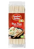 Bamboo Garden - Pad-Thai Reisnudel Sticks , Für traditionelle Nudelgerichte wie Pad-Thai , Vegan , 1 x 300 g (Verpackungsdesign kann abweichen)