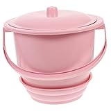 Veemoon Tragbarer Urinal Eimer mit Deckel Robuster Handheld Nachttopf für Zuhause Hochwertigem Leicht und Kompakt für Senioren und Camping