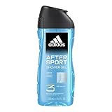 adidas 3in1 After Sport Duschgel für ihn, mit aromatisch-frischem Duft, 250 ml