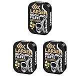 Larsen | Bücklings-Filets | in eigenem Saft und Rapsöl | über Erlenholz geräuchert | 3er-Set (330g)
