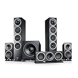 Teufel Theater 500 Surround Direkt 5.1 Heimkino-Set - Kinoatmosphäre Surround Sound System, Mächtiger Subwoofer, Allrounder für Musik und Filmton sowie eine präzise Ortung bei Games - schwarz