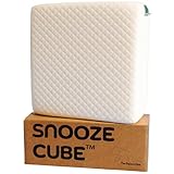 Snooze Cube The Square One Kissen aus Memory-Schaum für Seitenschläfer, mit Kissenbezug aus 100 % Baumwolle, lindert Nacken- und Rückenschmerzen, reduziert Schnarchen, verbessert den Schlaf,