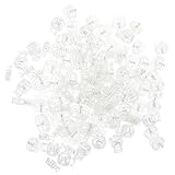 OSALADI 100 Stück Teiliges Transparenter Federschnurschlösser Kordelstopper für DIY Kleidung Elastische Schnurstopper Verstellbar für Hosen Mützen Masken und Sport