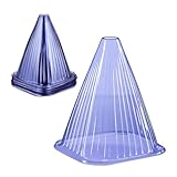 Relaxdays, lila Pflanzenhut, 32er Set, Schneckenschutz, Frostschutz, HxBxT: 22 x 19 x 19 cm, Pflanzenschutzhauben PVC