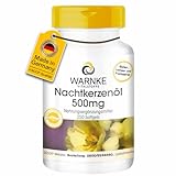 Nachtkerzenöl 500mg - 250 Softgel - Kaltgepresst - Linolsäure - Gamma-Linolensäure - natürliches Vitamin E - Großpackung | Warnke Vitalstoffe - Deutsche Apothekenqualität