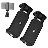 2 Stück Universal Halterung Stativ Adapter Handy für Phone, Verstellbarer Clip für Telefonhalterung, Stativhandyhalterung 1/4 Zoll Schraubenloch, Handy Stativ Adapter Zubehör