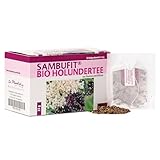 Sambufit® Bio Holundertee, Holundertee aus Bio- Holunderblüten und Bio- Holunderbeeren