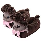 corimori – Betty das Schaf, Plüsch-Hausschuhe, EU Einheitsgröße 34 bis 44 (Braun)