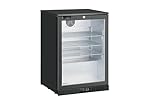 METRO Professional Getränkekühlschrank GBC3001, Metall/Glas, 60 x 53 x 89 cm, 127 L, mit Schloss, schwarz