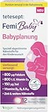 tetesept Femi Baby® Babyplanung 1 x 84 Tabletten – Nahrungsergänzungsmittel für die Frau zur Unterstützung bei Kinderwunsch – Spezielle Nährstoffe mit Folsäure, vegan