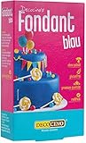 DECOCINO Fondant Blau – 250 g – ideal zum Verzieren von Kuchen, Torten, Cupcakes – Palmölfrei & vegan