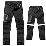 Wanderhose Herren Zipp Off Hose Stretch Trekking Hosen Arbeitshosen Trekkinghose Jagdhose Lang Outdoor Hosen Funktionshose Sommer Schnittschutzhose Kletterhose Wasserdicht Segelhose Hiking Pants