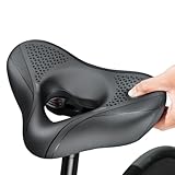 Sitzkissen Für Fahrrad | Allwetter rutschfest breit,Durchlüftetes Fahrrad Sattelkissen - Für Frauen, Männer, Erwachsene, Sportbegeisterte, Mountainbike, Pendeln, Touren Und Tägliche