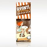AVANTI Anina - Kaffeebohnen Espresso 1kg Mild & Säurearm I Feinste Trommelröstung mit Arabica & Robusta Espressobohnen I Ideal für Siebträgermaschinen & Vollautomaten