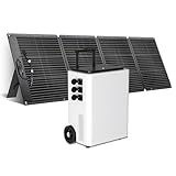 CTOLITY Tragbare Powerstation 5120Wh, 5000W Solar Generator (6000W Peak) mit 200 W faltbarem Solarpanel, LiFePO4 Batterie, Notstromaggregat für Zuhause, Camping, Wohnmobile, Notstrom, Stromausfälle