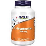 Now Foods L-Tryptophan, 500mg, 120 vegane Kapseln, Aminosäure, Laborgeprüft, Glutenfrei, Vegetarisch, Sojafrei, Gentechnikfrei