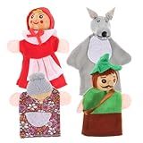 CIYODO 4 Stück Fingerpuppe Niedliche Fingerpuppen Zum Sprechen Von Geschichten Schöne Fingerpuppen Kinderfingerpuppen Kinderfingerspielzeug Eltern Kind Spielspielzeug Cartoon