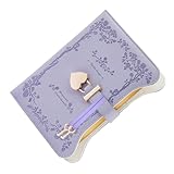 scyca Tagebuch mit Vorhängeschloss, Tagebuch mit Schloss | Geheimes Tagebuch aus PU-Leder B6 mit Schloss und Schlüssel | 360 Seiten, Tagesplaner für Frauen und Mädchen, persönliche Organizer