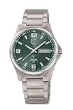 ETT Eco Tech Time Funk Solar Herren Uhr Analog mit Titan Armband EGT-11603-81M