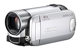 Canon LEGRIA FS200 SD-Camcorder (SDHC/SD/MMC-Card, 37-fach opt. Zoom, 6,9cm (2,7 Zoll) Display) titansilber