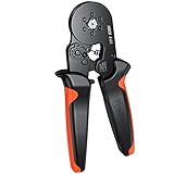 Preciva Aderendhülsenzange Sechskant Crimpzange Presszange für Isolierte Unisolierte Aderendhülsen, Crimpzange Aderendhülsen 0,25-6mm²