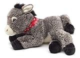 Uni-Toys - Esel mit Halstuch, liegend - 28 cm (Länge) - Plüschtier, Kuscheltier