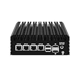 Micro Firewall Appliance, Mini PC, pFsense Plus, Mikrotik, OPNsense, VPN, Router PC, Intel Alder Lake-N 12th Gen N100, HUNSN RJ42, 4 x 2.5GbE I226-V, 2 x HDMI, DP, TF, Type-C, 8G DDR5 RAM, 128G SSD