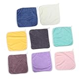 ORFOFE 8 Stück Teiliges Weiche Waschlappen aus Flanell Saugfähige Handtücher für Neugeborene und Kleinkinder Sanfte Gesichts und Badehandtücher Vielseitig Einsetzbare Langlebige