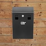 YUZDNM Außenaschenbecher Für Zigaretten - 22CM Wandmontierter Aschenbecher, Aschenbecher Für Zigarettenraucher Aus Edelstahl, Wandaschenbecher, Kommerzieller Zigarettenbehälter Für Den Außenbereich