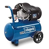 Scheppach Druckluft Kompressor HC53DC | 2200W Leistung | 50L Kessel | 10bar Druck | Ansaugleistung 412 L/min | Druckminderer, ölgeschmiert, Doppelzylinder