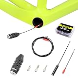 MUQZI Fahrrad Internes Kabelführungswerkzeug, IKabelführungswerkzeug für Fahrradrahmen Schalt oderKabelführung Werkzeug und Schlauchschneider-Kombination, Schwarz