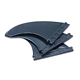 Namvo 3Pcs Zukunft Surfbrett G5 Flossen Kunststoff Surfbrett Flossen Style Thruster Set Schwarz