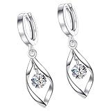 Beaupretty 1 Paar Damen Ohrringe mit Zirkonia Rhinestones Creolen für Leichte Trendige Ohrschmuck Accessoires Hochzeiten Partys Tägliches