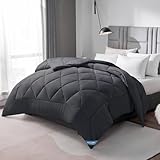 WAVVE Bettdecke 135x200 cm Ohne Bezug Ganzjahresdecke 4 Jahreszeiten, Steppdecke 300gsm Mikrofaser 135x200cm, Super Weiche Zudecke Schlafdecke Atmungsaktive 135 x 200, Grau