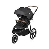 Bebeconfort Cloudy, All-Terrain-Baby Stroller, 0–4 Jahre (max. 22kg), verstellbar, schnell zusammenklappbar, 3 große Kinderwagen Luftreifen, verstellbarer Schieber, geräumiger Korb, Mineral Graphite