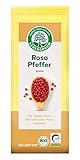 Lebensbaum Rosa Pfeffer, Bio-Gewürz mit süß-aromatischem Geschmack, Pfeffer-Körner für Salate, Fisch, Meeresfrüchte, Pasta & Süßspeisen, vegan, 25g